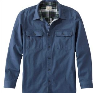 Men's Flannel-Lined Hurricane Shirt L.L. Bean